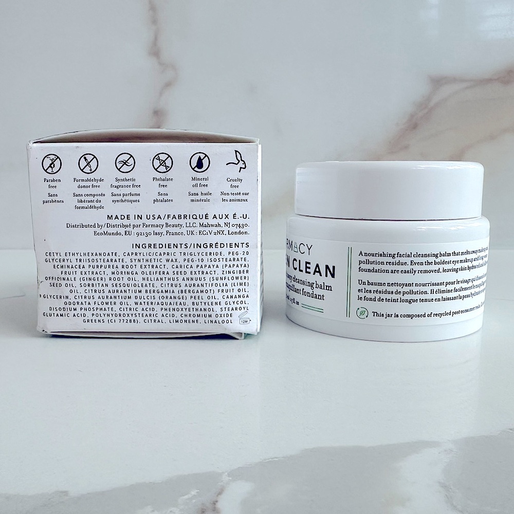 Farmacy Green Clean Oil Milk Papaya Makeup Meltaway Cleansing Balm - Picture 7 of 12